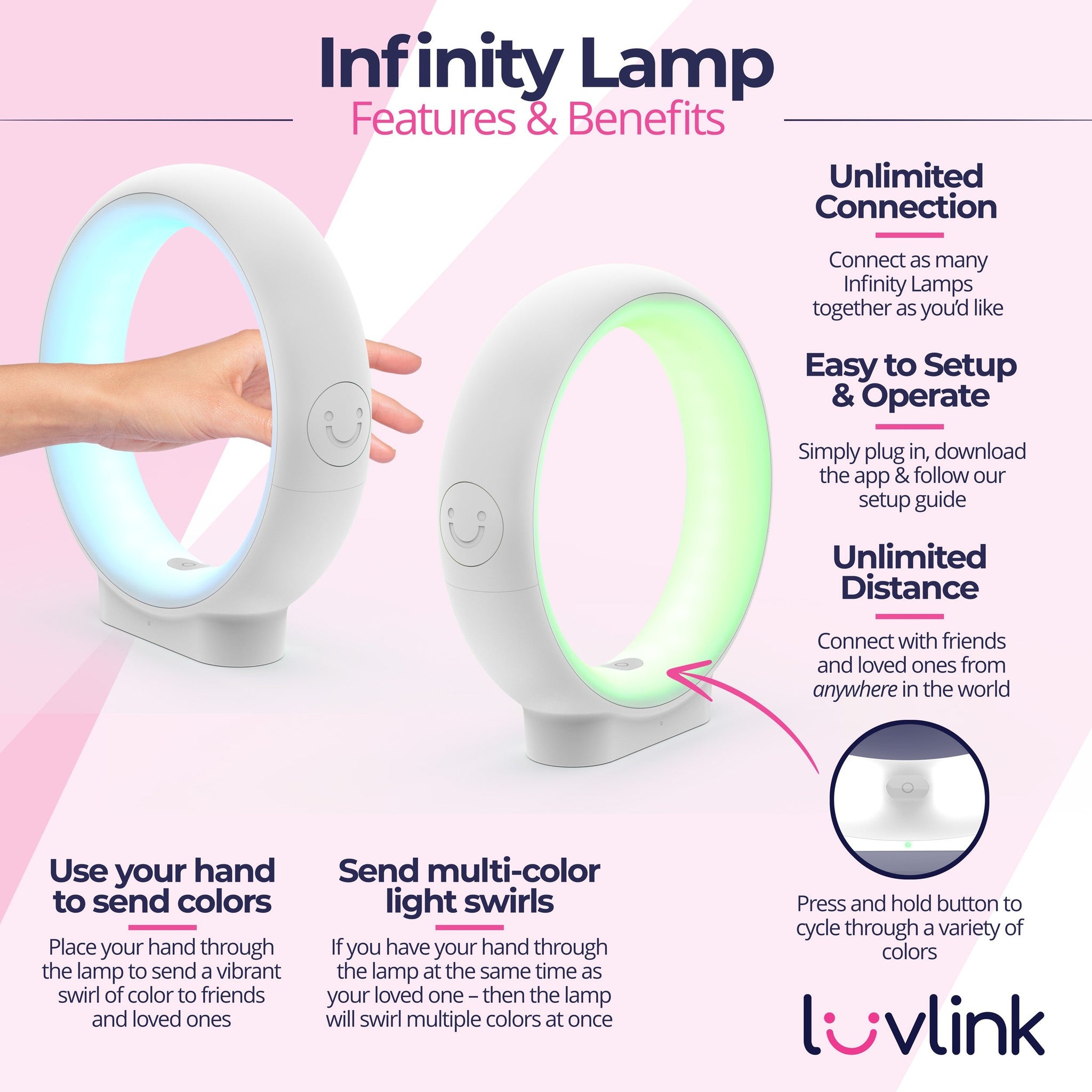 Infinity Friendship Lamps by LuvLink® Australia | Award Winning Design